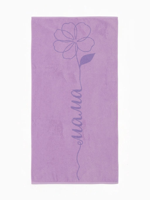 Полотенце махровое Этель. Мама, 70?130 см, 100% хлопок, 420 г/м?