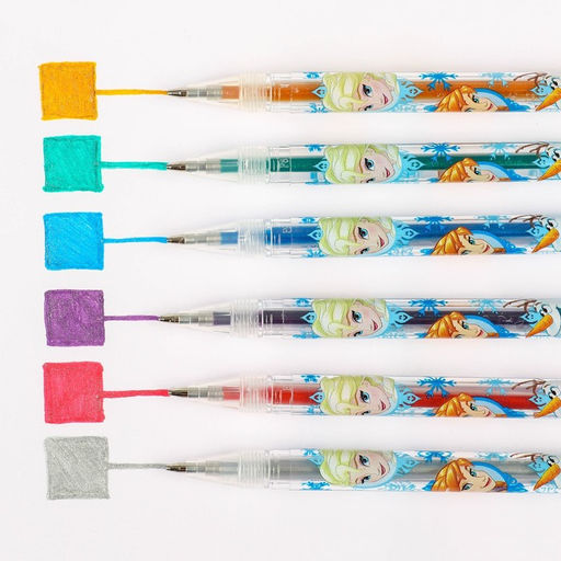 Набор гелевых ручек с блёстками, 6 цветов, Холодное сердце - Disney фото 2