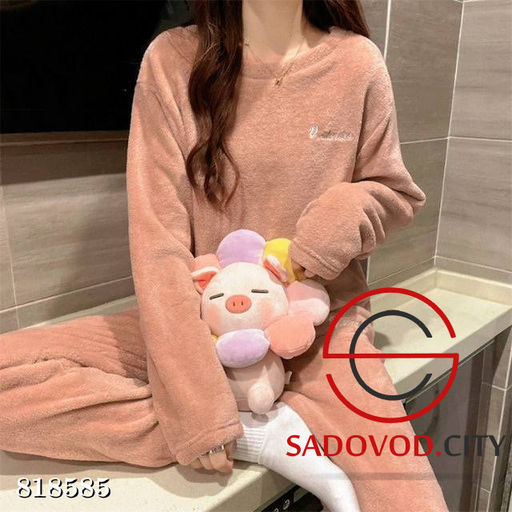 Пижама теплая плюшевая женская