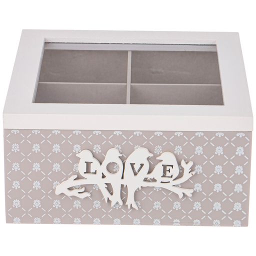 ШКАТУЛКА ДЛЯ ЧАЯ КОЛЛЕКЦИЯ LOVE 18*18,5*9 СМ - Lefard фото 4