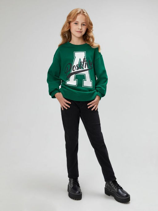 ACOOLA / Джемпер детский для девочек Toronto_sw изумрудный  фото 3
