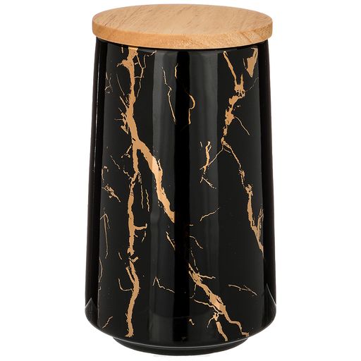 БАНКА ДЛЯ СЫПУЧИХ FANTASY 800МЛ 10,5*17СМ, ЧЕРНАЯ