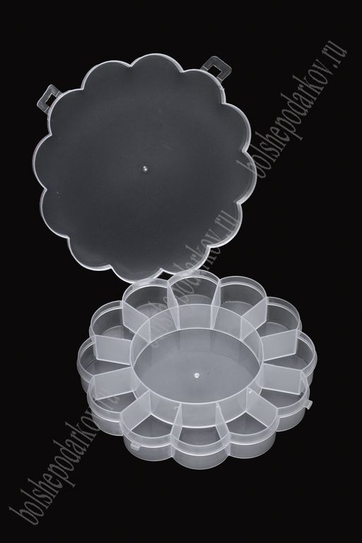 Пластиковый органайзер "Цветочек" 15,5*15,5*2,5 см (SF-7262)