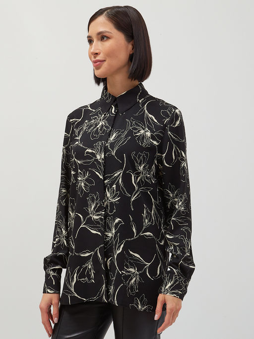 Блузка черная - Tantino фото 7