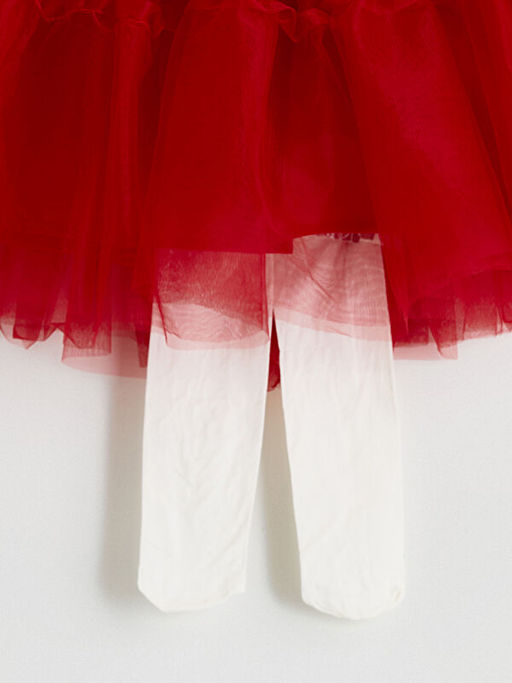 Beli Lastikli K?z ?ocuk T?t?l? Etek ve K?lotlu ?orap 2li