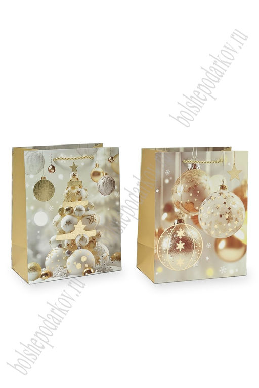Пакет Новогодний 18*23*10 см (12 шт) SF-7568, микс №31 - Больше подарков фото 2