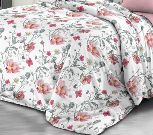 Пододеяльник 1,5-спальный на молнии, поплин (Милица (основа))