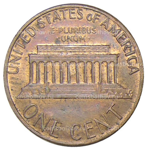 Монета 1 цент 1985 года США