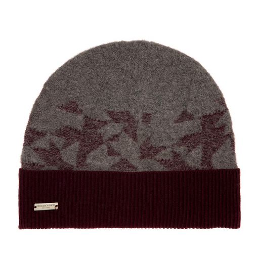 Шапка SEEBERGER арт. 18202-0 TURN-UP BEANIE (бордовый)