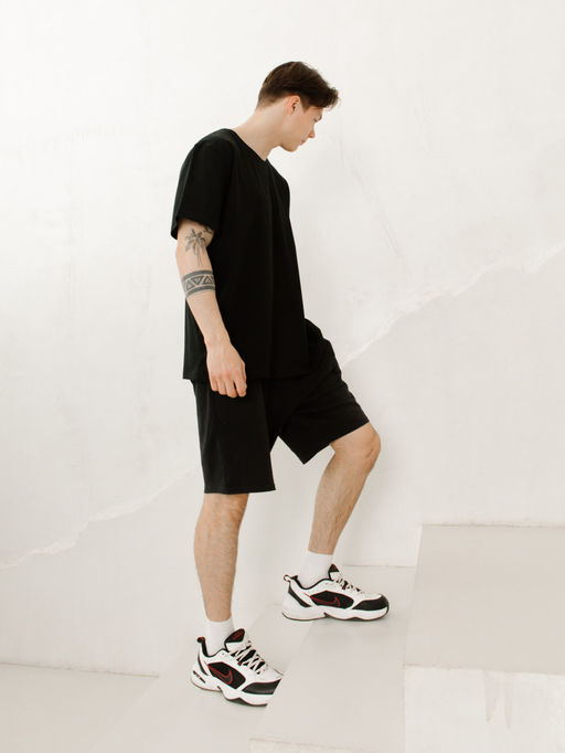 Футболка мужская большого размера, цв. Черный