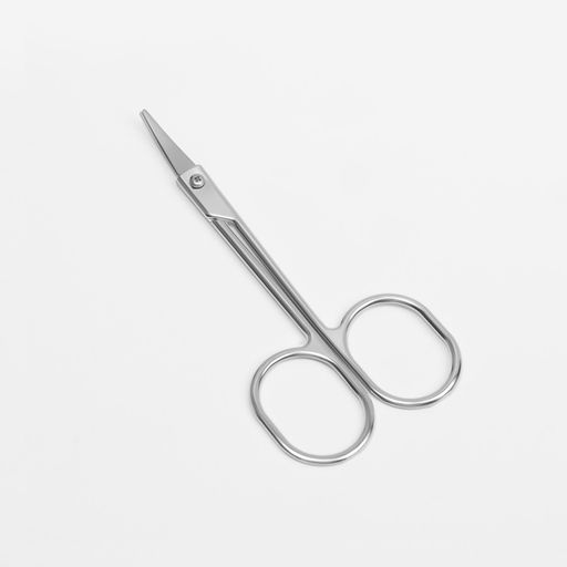 Цена за 3 шт. Ножницы маникюрные QF, для кутикулы, загнутые, узкие, 9 см