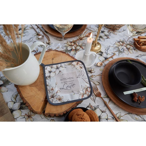 Прихватка Floral mood 19х19 саржа,100% х/л,ватин 250г/м2 - Этель фото 2