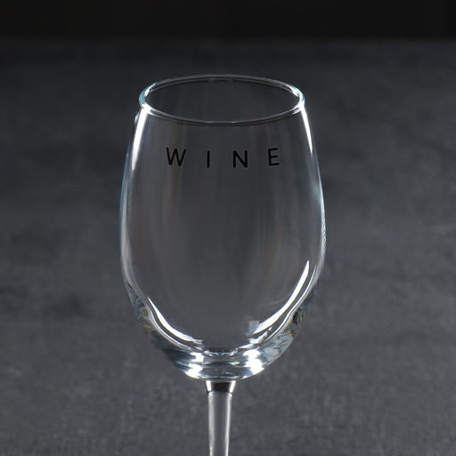 Бокал для вина с надписью Wine, 360 мл