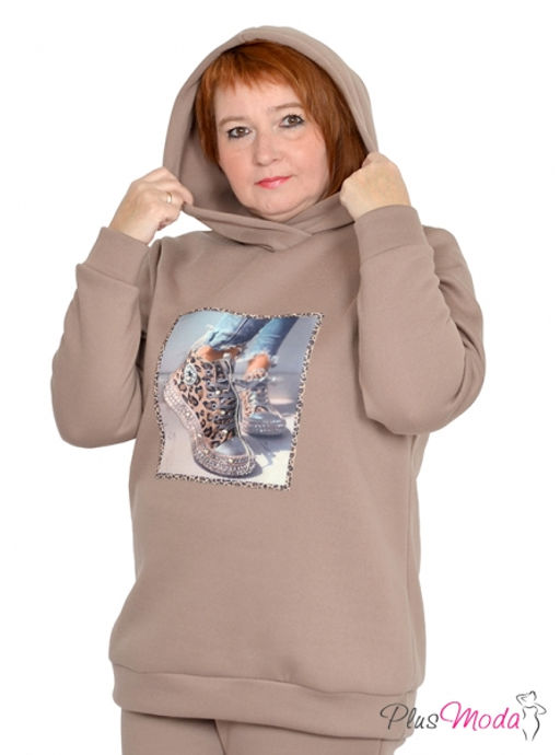 Толстовка Модель №1050 размеры 44-84 - Plusmoda фото 11