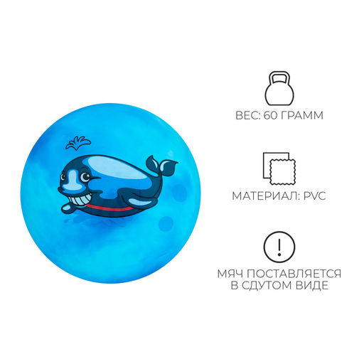 Мяч детский, d=25 см, 60 г, цвет МИКС - Simaland фото 13