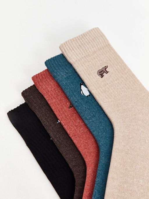 Bask?l? Erkek Soket ?orap 5li - Waikiki фото 3