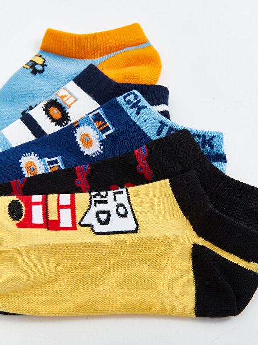 Desenli Erkek ?ocuk Patik ?orap 5li - Waikiki фото 3