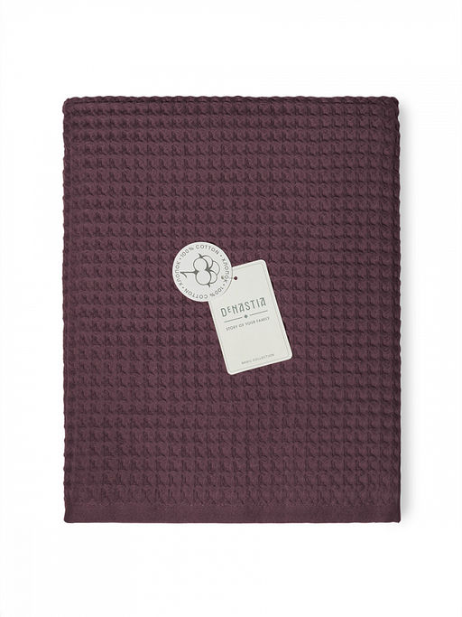 Полотенце для тела 90x150 марсала вафельное полотно