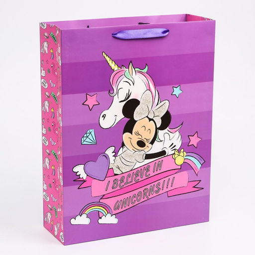 Пакет ламинат вертикальный Unicorn dreams, Минни Маус и единорог, 31х40х11 см - Disney фото 2