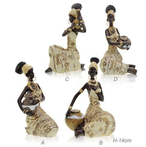 Статуэтка Африканка 14 см / 26226E /уп 48/ - Галеонтрейд фото 2
