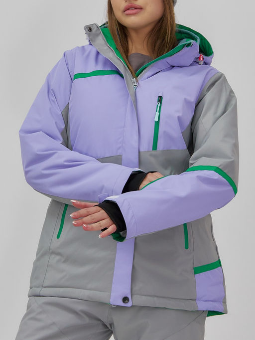 Куртка горнолыжная женская CHUNMAI 7092Sn утеплитель 480-580 г/м² сиреневая - Mtforce фото 6