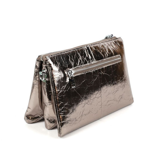 Женская кожаная сумка через плечо с тремя отделениями 0102-11 - Cidirro фото 4