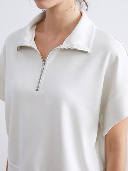 Dik Yaka Oversize Kad?n Sweatshirt