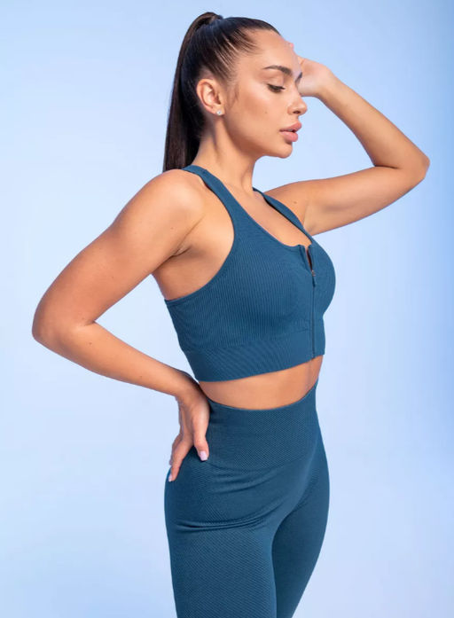 PELICAN, майка-топ спортивная женская, Морская волна фото 5