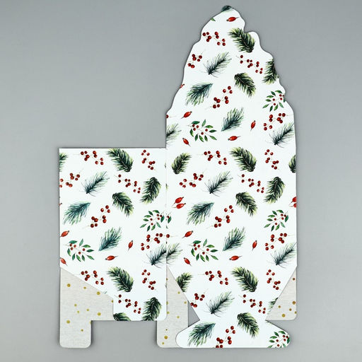 Коробка для мини-букетов С новым годом, снегири, 12 х 17 х 10 см - Дарите счастье фото 13