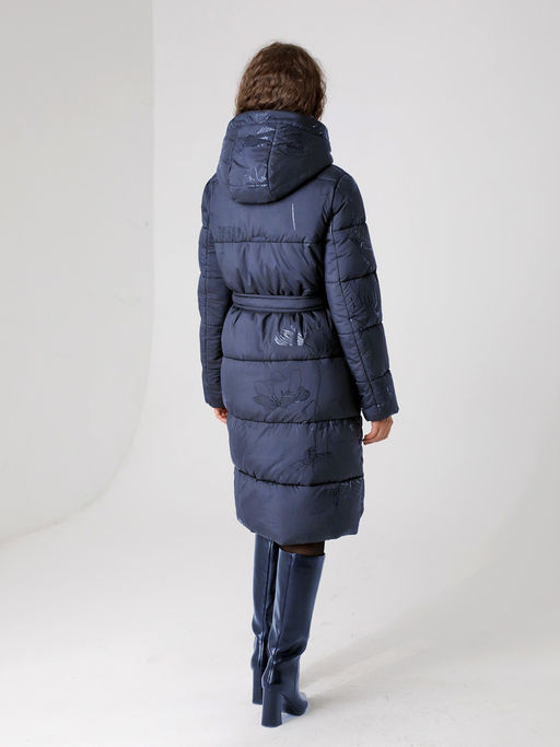 24433 Пальто стеганое т.бежевый - Dizzyway фото 12