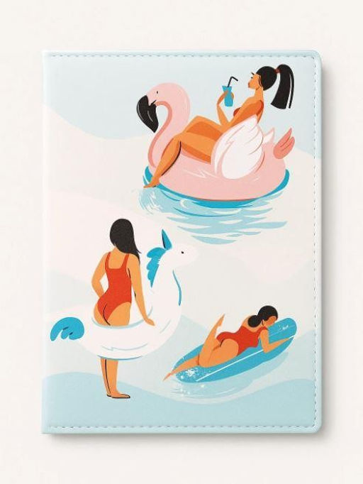 ОБЛОЖКА ДЛЯ ПАСПОРТА Girl on unicorn, плотность 560 мкм