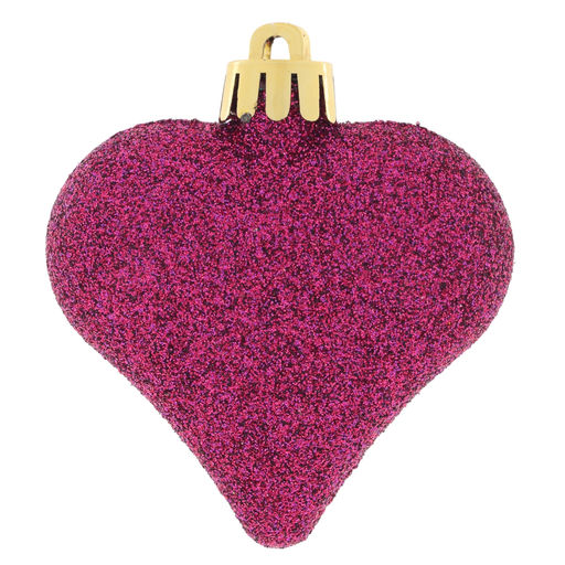 Набор из 6шт Украшение новогоднее "Сердце", L16 W2,5 H10,5 см