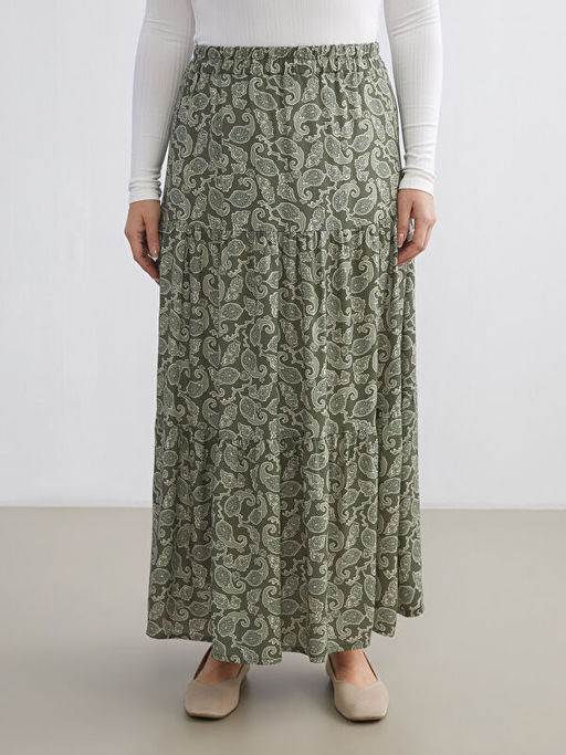 Beli Lastikli Desenli Katkat Etek