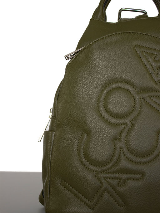 LACCOMA рюкзак Адель-24-L815-хаки эко кожа хлопок фото 3