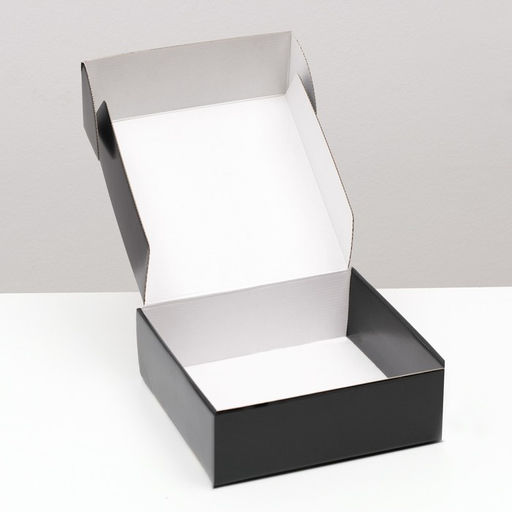 Цена за 5 шт. Коробка самосборная, чёрная, 23 х 23 х 8 см - Simaland фото 3