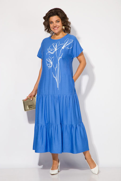 Платье Liliana 1421 василек