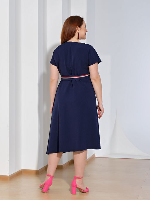 Платье 0083-3 темно-синий