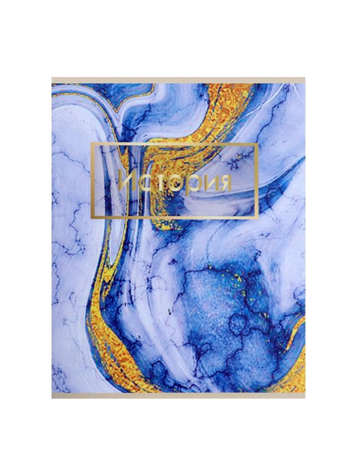 Цена за 10 шт. Предметная тетрадь по истории Calligrata «Мрамор светлый», 48 листов, в клетку, со справочным материалом, обложка из мелованного картона