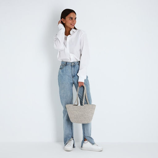 Сумка-тоут без застёжки, цвет серый - Simaland фото 5