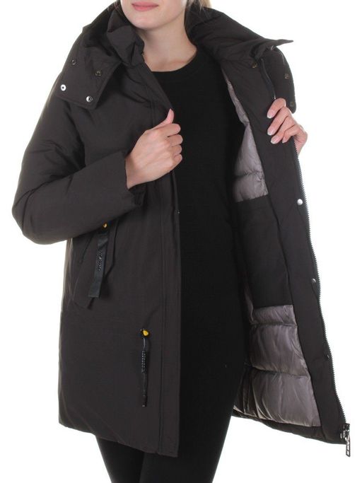 M9072 BLACK Пальто зимнее женское Snowpop - Fashion фото 7