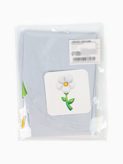 Воздушный шар фольгированный 43" «Белая ромашка», под воздух