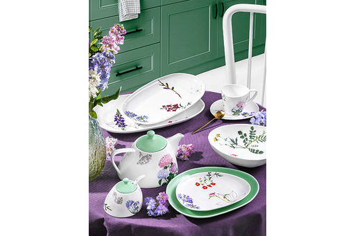 Набор тарелок 2 пр. 19,5*15,5*2 см + 24,7*19,5*2,7 см Ботанический атлас - Elan gallery фото 18