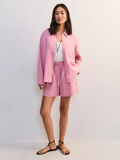 Льняная блуза свободного кроя ZR2605012008-90 / Zarina