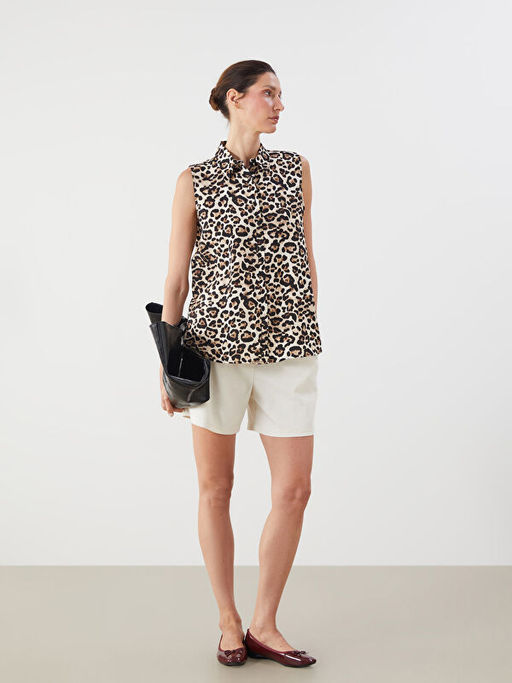 Leopar Desenli Kad?n G?mlek