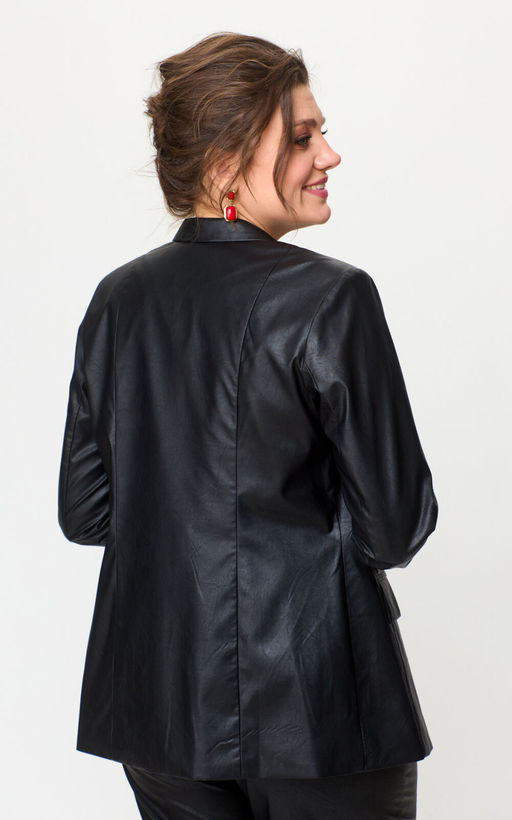 Костюм БелЭльСтиль 412/586 кожа черная фото 6