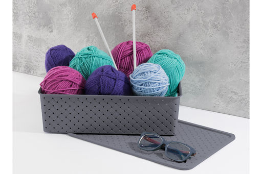 Корзинка с крышкой 7,5 л 35*24,5*10,5 см Береста серая (модель 5221/18) - Elan gallery фото 5