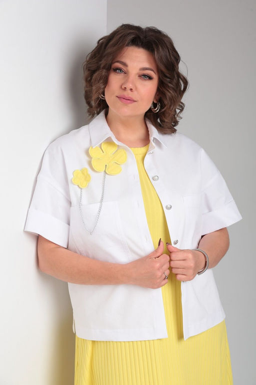 Костюм INVITE 6058-1 желтый с белым