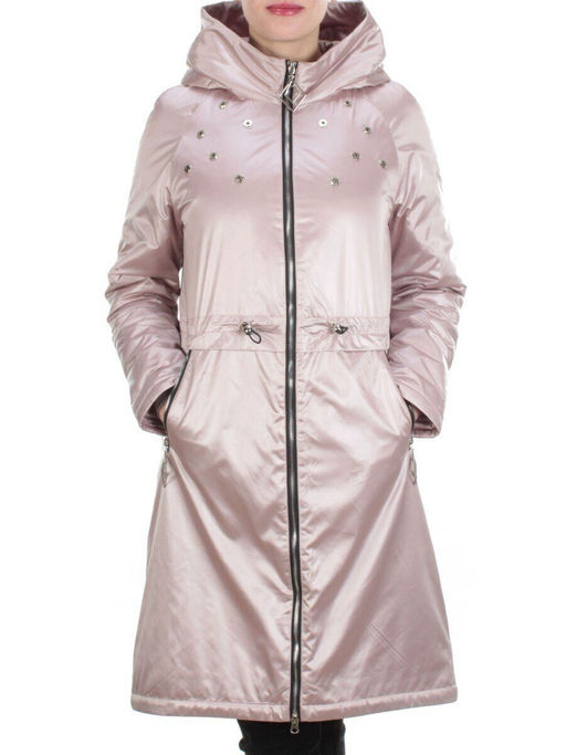 F03 PINK Куртка демисезонная женская (100 гр. синтепон) - Фабричный китай фото 2
