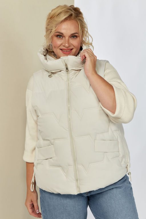 Жилет SHETTI 2153 молочный