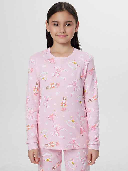 Комплект для девочек розовый